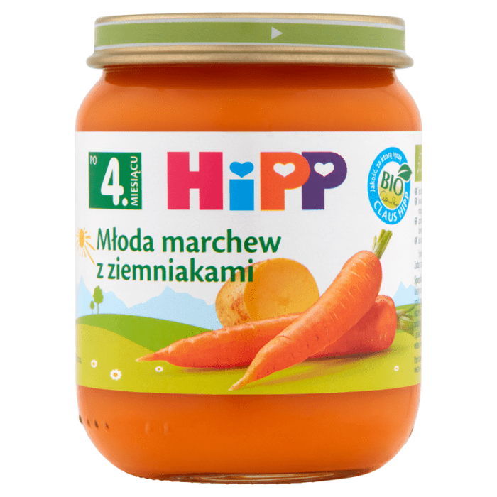 Hipp młoda marchew z ziemniakamii bio 125g