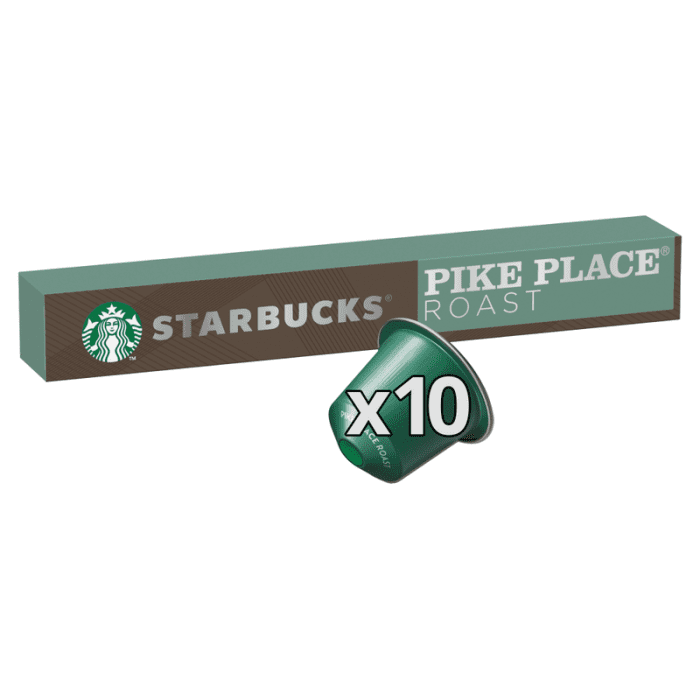 STARBUCKS PIKE PLACE ROAST Nespresso 10 caps 57g