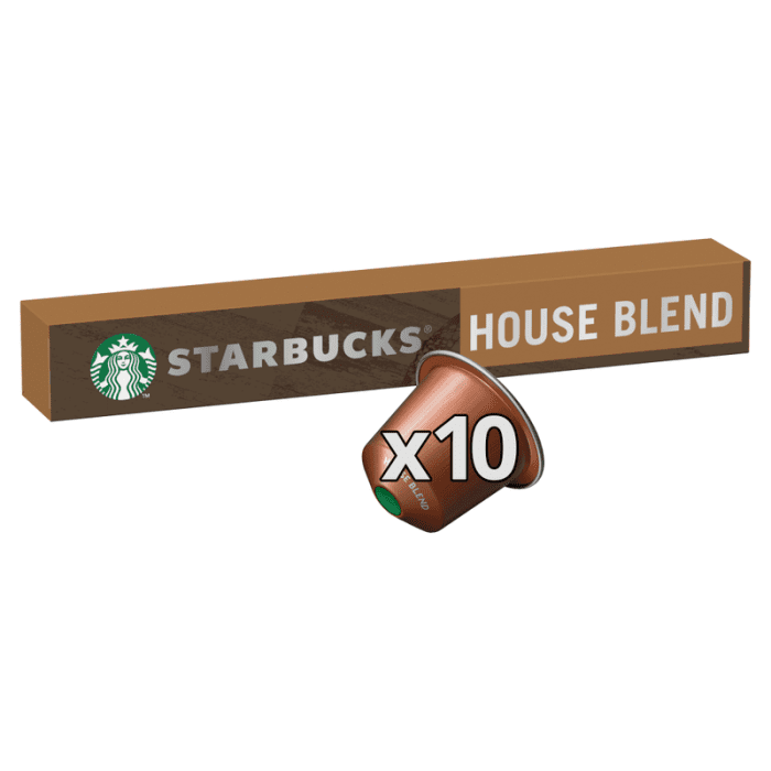 Starbucks house blend nespresso 10 caps 57g