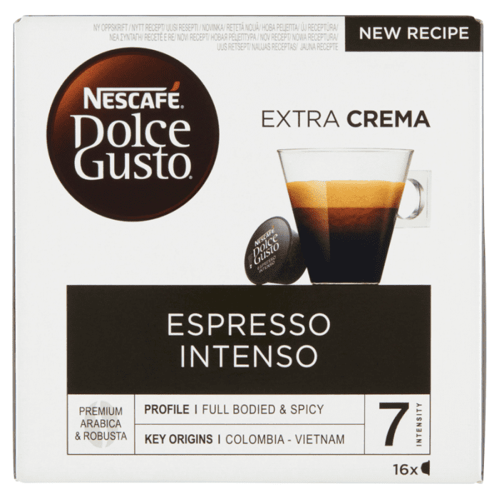 Nescafe dolce gusto espresso intenso 16cap 112g