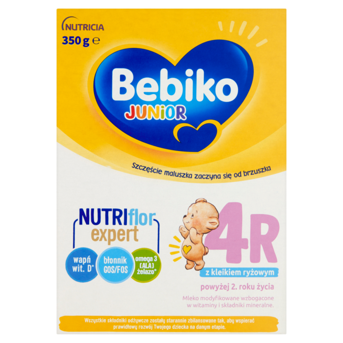 Bebiko Junior 4R Mleko modyfikowane dla dzieci powyżej 2. roku życia 350 g - KRÓTKA DATA