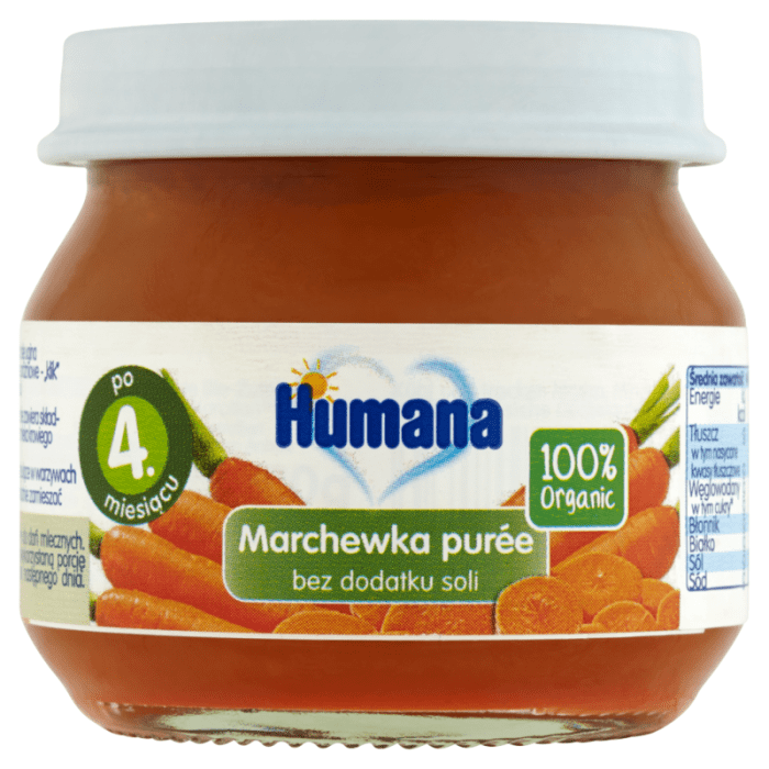 Humana deserek marchewka puree bio
