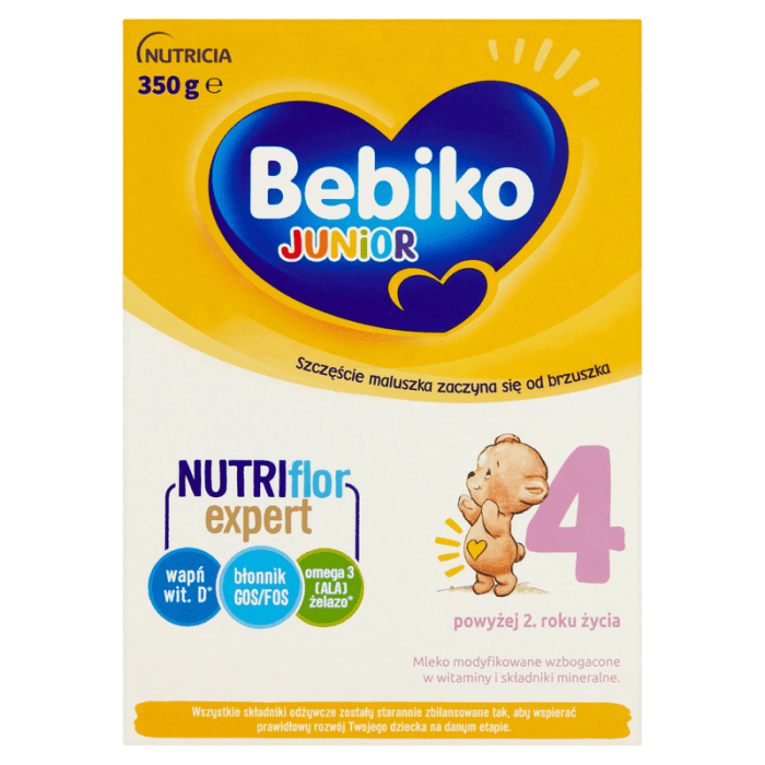 Bebiko junior 4 mleko modyfikowane dla dzieci powyżej 2. Roku życia 350 g