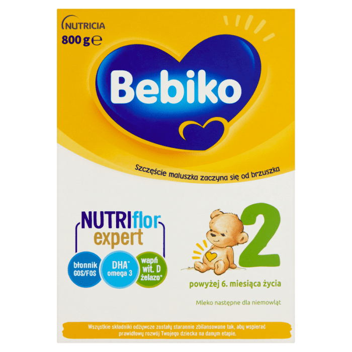 Bebiko 2 mleko następne dla niemowląt powyżej 6. Miesiąca życia 800 g (2 x 400 g)