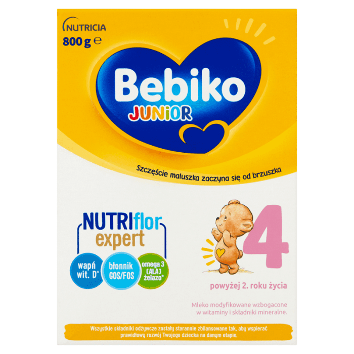 Bebiko junior 4 mleko modyfikowane dla dzieci powyżej 2. Roku życia 800 g (2 x 400 g)