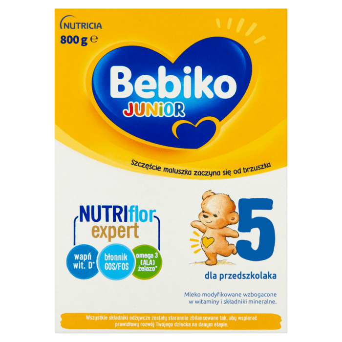 Bebiko junior 5 mleko modyfikowane dla dzieci powyżej 2,5. Roku życia 800 g