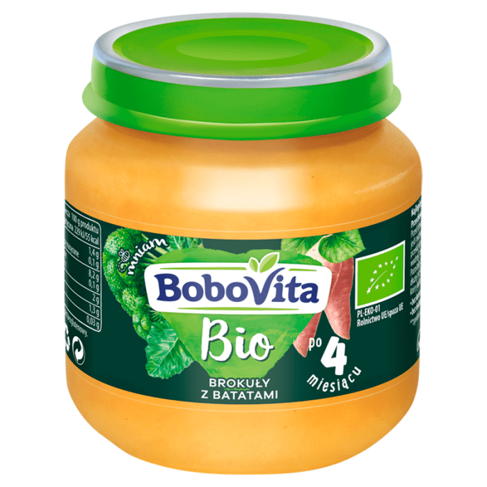 Bobovita bio obiadek brokuły z batatami po 4 miesiącu 125 g