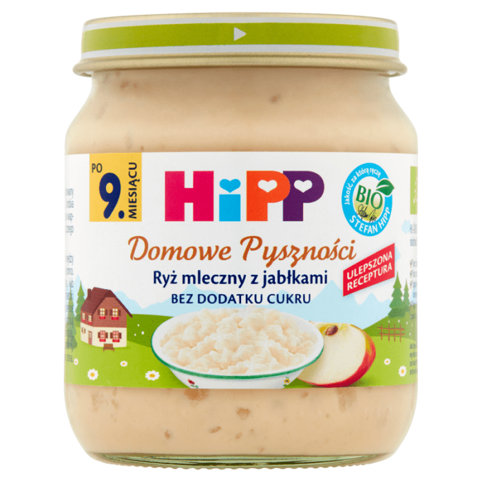HIPP Ryż mleczny z jabłkami Bio 200g