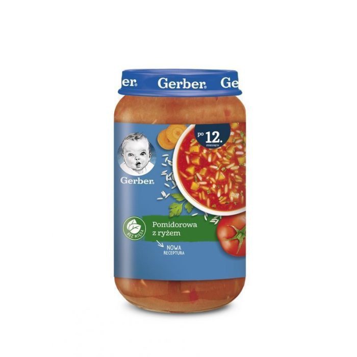 Gerber zupa pomidorowa z ryżem 250 g