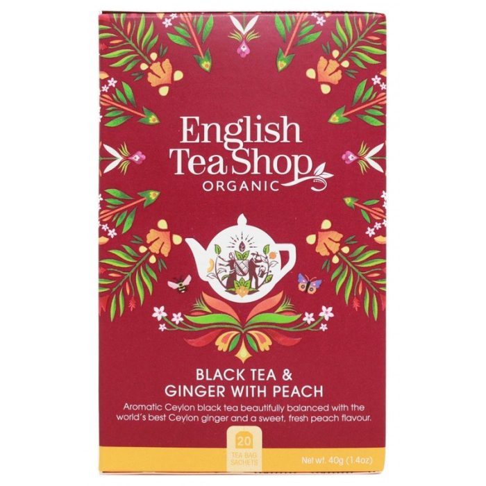 ENGLISH TEA SHOP Herbata Czarna z imbir i brzoskwinia
