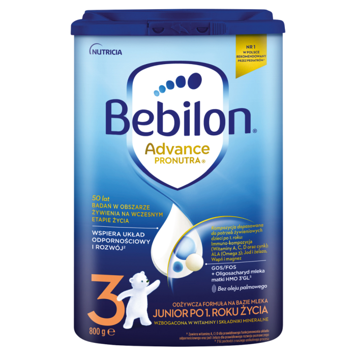 Bebilon 3 pronutra-advance mleko modyfikowane po 1. Roku życia 800 g