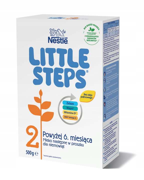 Nestle little steps 2 mleko następne dla niemowląt powyżej 6 miesiąca 2 x 500 g