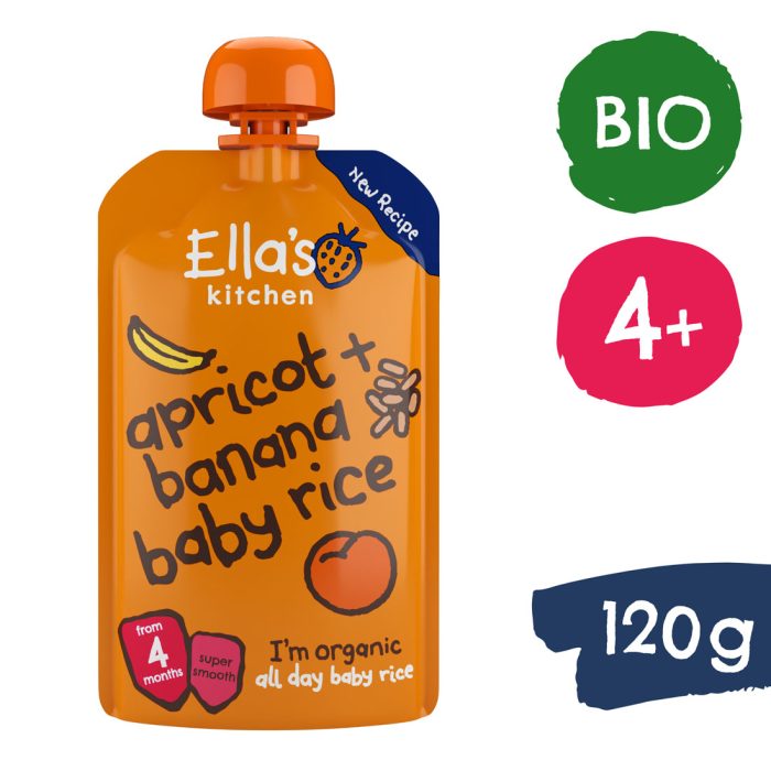 Ella's bio ryż dla dzieci banan i morela (120g)
