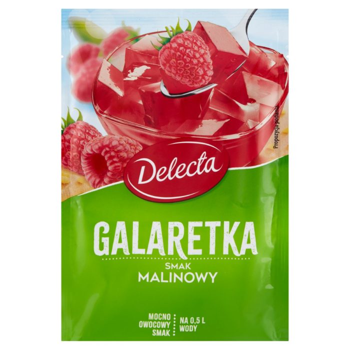 Delecta galaretka o smaku malinowym, 70g