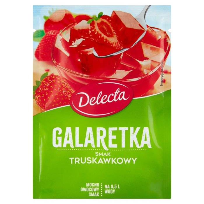 DELECTA Galaretka o smaku truskawkowy, 70g
