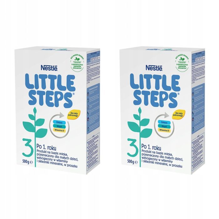 Nestle little steps 3 mleko modyfikowane junior dla dzieci po 1 roku 2 x 500g
