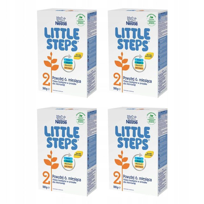 Nestle little steps 2 mleko następne dla niemowląt powyżej 6 miesiąca 4 x 500 g
