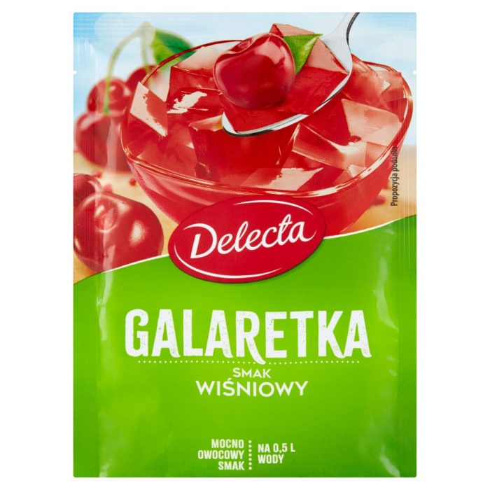 Delecta galaretka o smaku wiśniowym, 70g