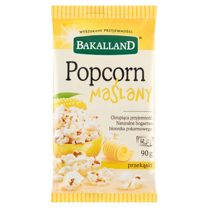 Bakalland popcorn maślany, 90g