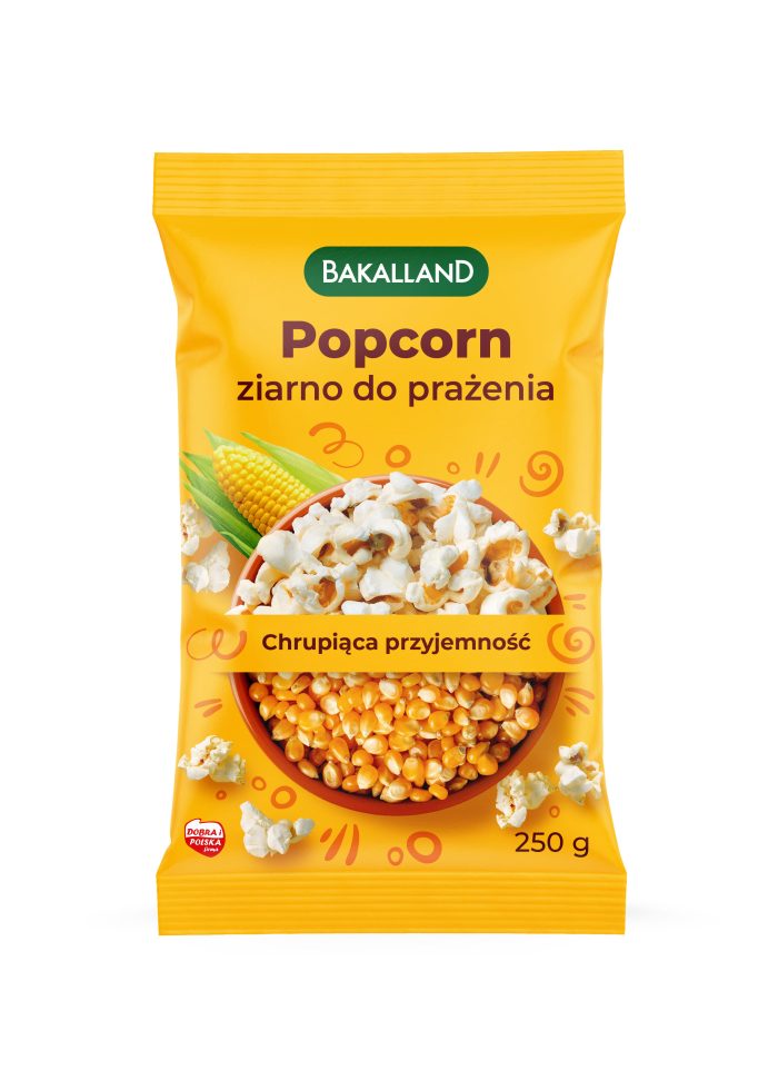 BAKALLAND Popcorn do prażenia, 250g
