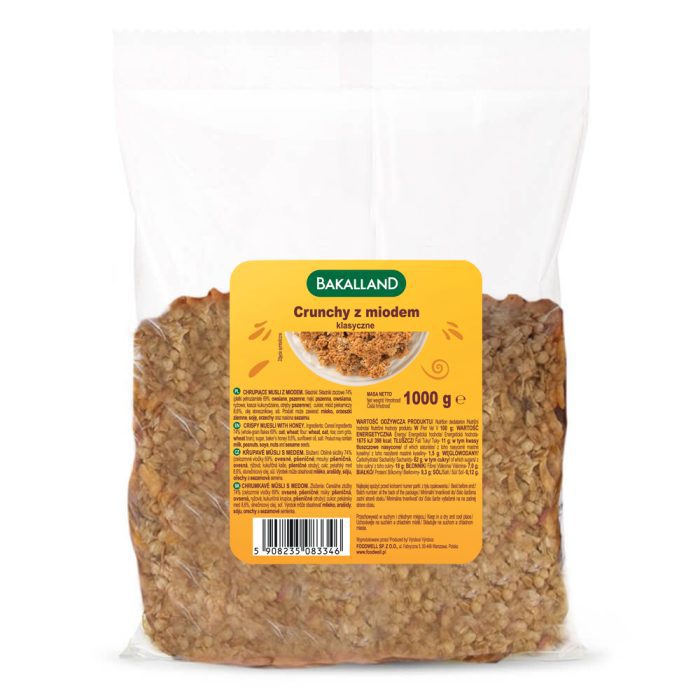 BAKALLAND Crunchy mieszanka zbóż śniadaniowa, 1 kg