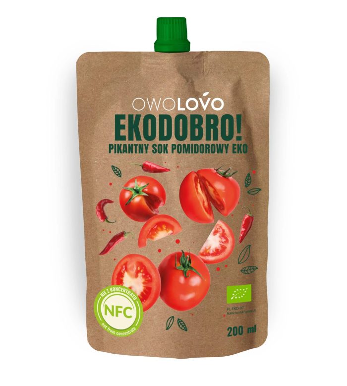 OWOLOVO Sok pomidorowy EKO pikantny 200ml