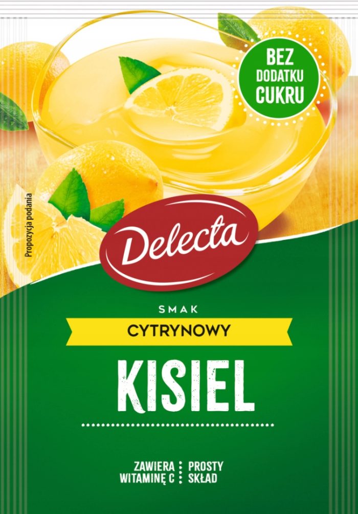 DELECTA Kisiel o smaku Cytrynowym, 38g