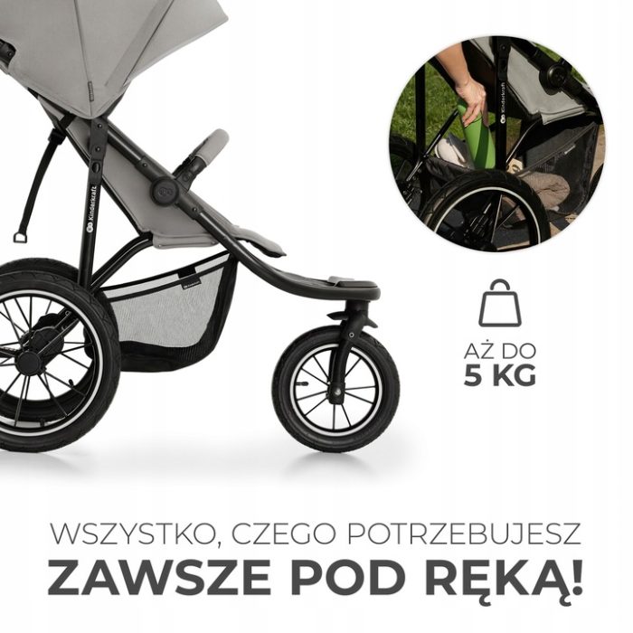 Kinderkraft wózek spacerowy helsi grey