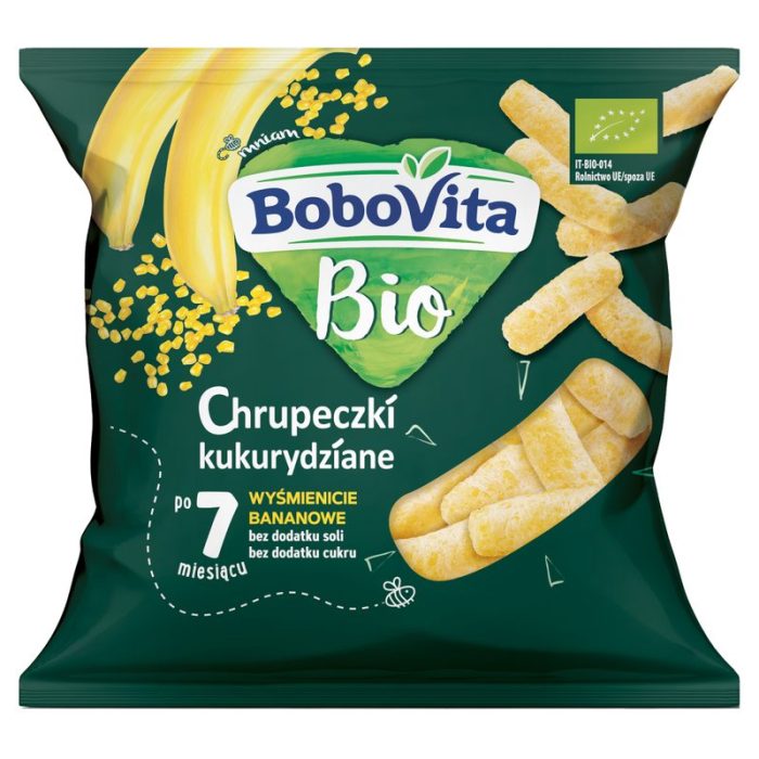 Bobovita bio chrupeczki kukurydziane bananowe, 20g -kd