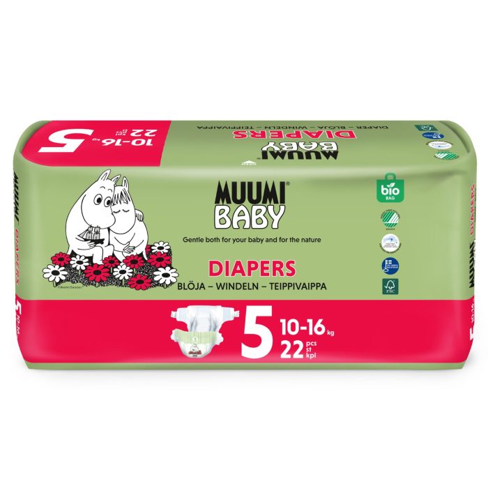 Muumi baby pieluszki ekologiczne diapers 5 (10-16k