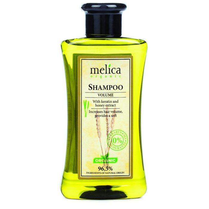 MELICA ORGANIC szampon ekstrakt keratyna i miód