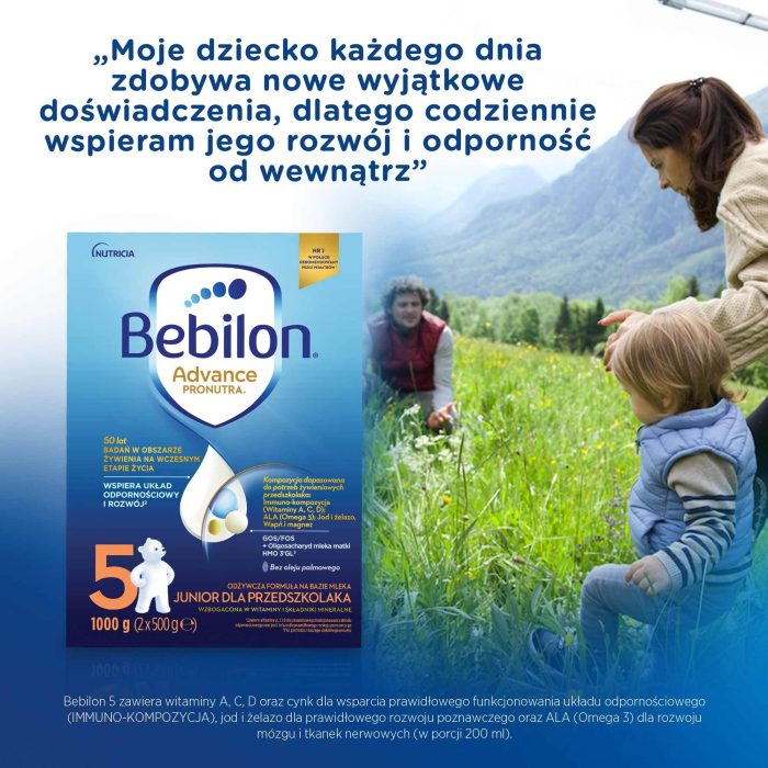 BEBILON 5 Advance Pronutra, mleko dla przedszkolaka, 3x1000g
