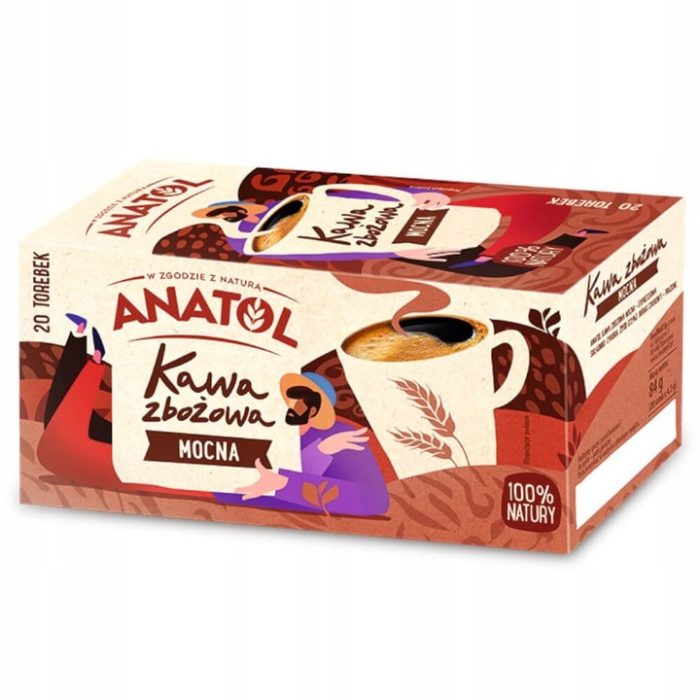 Anatol kawa zbożowa mocna ekspresowa 84g