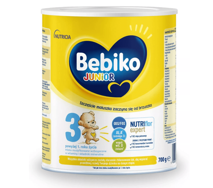 Bebiko Junior 3 Odżywcza formuła na bazie mleka dla dzieci powyżej 1. roku życia 6 x 700 g