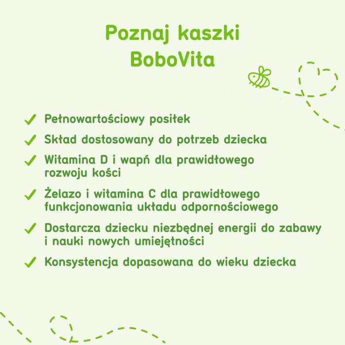 BOBOVITA Kaszka manna Porcja Zbóż brzoskwinia-banan 210g