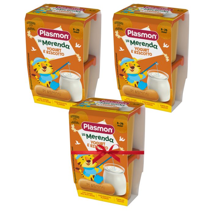 Plasmon deserek jogurt i biszkopty 2x120g 2+1 gratis