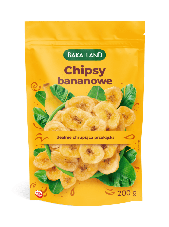 BAKALLAND Chipsy bananowe, 200g