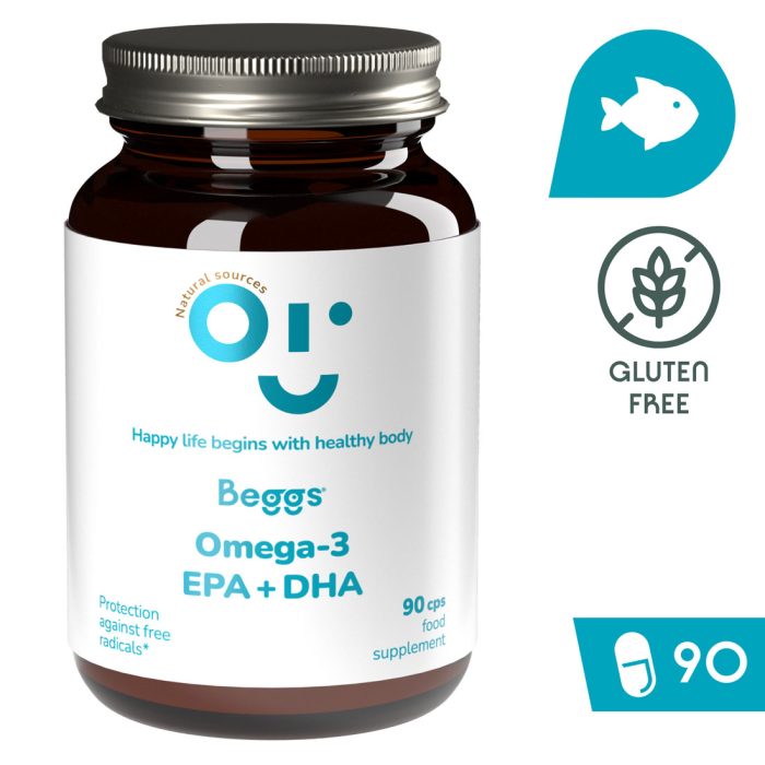 BEGGS Omega 3 EPA+DHA (90kaps)