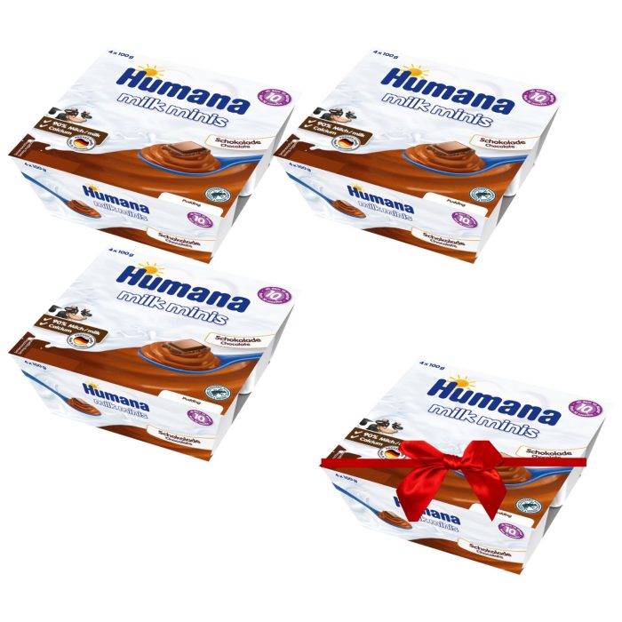 Humana deserek mleczny czekoladowy (4x100g) 3+1 gratis
