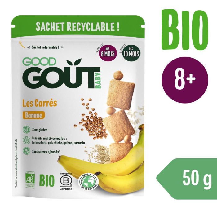 Good gout kostki bananowe bio, 50g