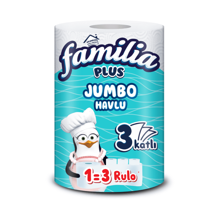 FAMILIA Wydajny jednorazowy ręcznik kuchenny jumbo 1=3