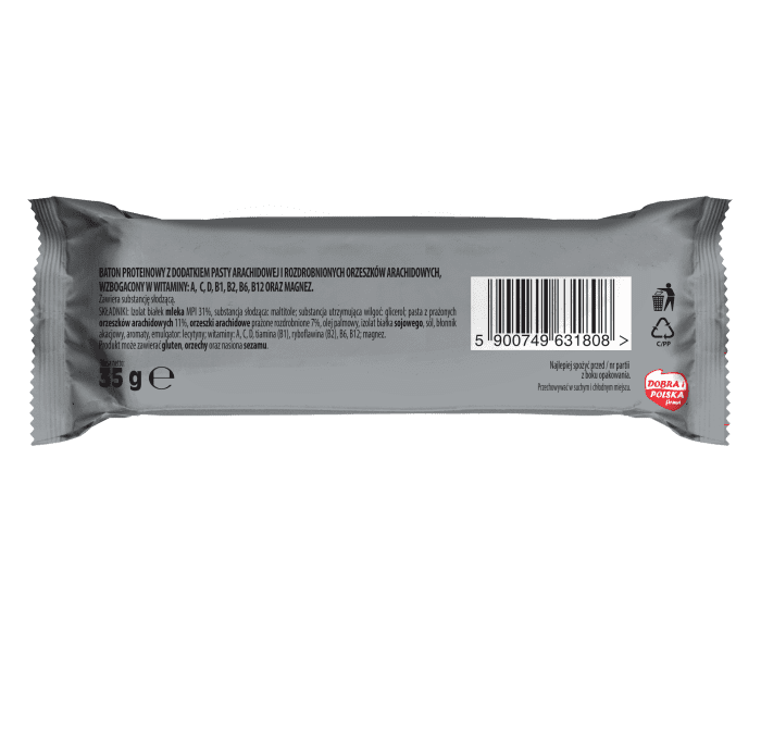 BAKALLAND Proteinowy baton masło orzechowe, 35g