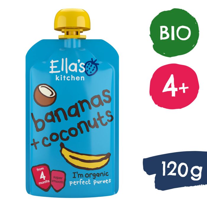 Ella's Kitchen Bio Banan i kokos, 120g