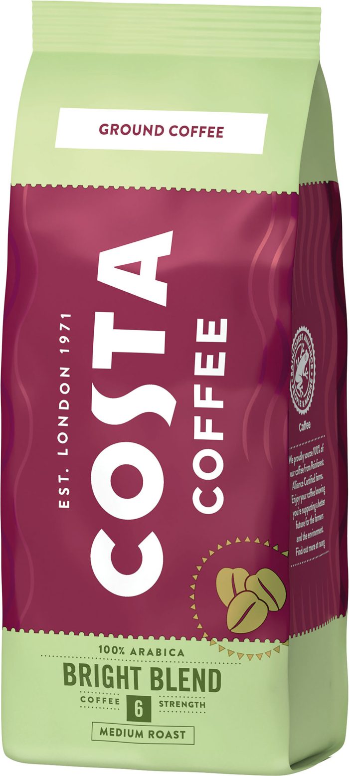 COSTA COFFEE Kawa mielona Bright Blend, 200g