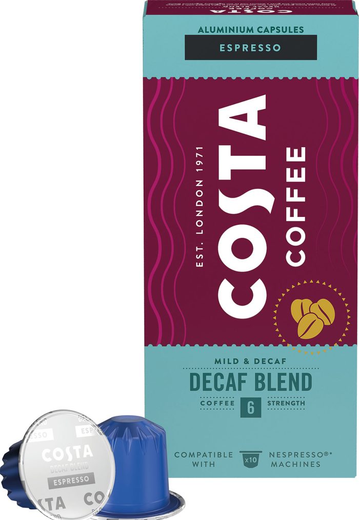 COSTA COFFEE Kapsułki Nespresso Decaf Espr.-KD