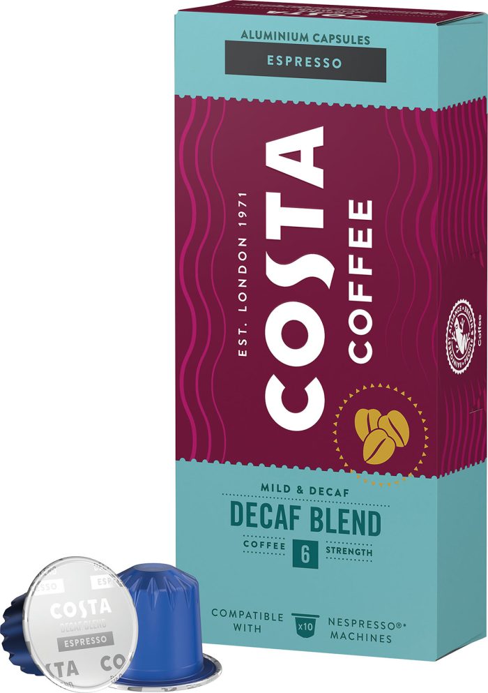Costa coffee kapsułki nespresso decaf espr. -kd