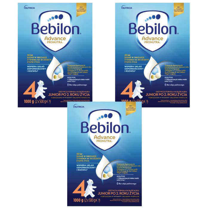 BEBILON 4 Advance Pronutra, mleko następne po 2. roku, 3x1000g